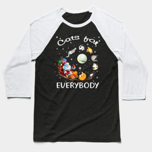 Cats For Everybody Christmas Cute Cat Lover Baseball T-Shirt